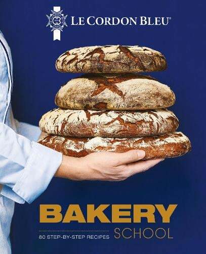 This is the book cover for 'Le Cordon Bleu Bakery School' by Le Cordon Bleu