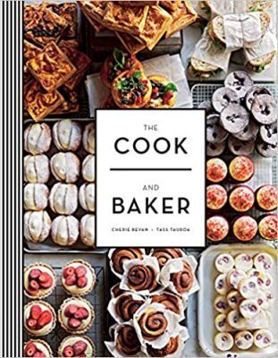 This is the book cover for 'The Cook and Baker' by Cherie Bevan