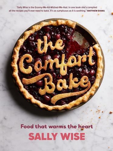 This is the book cover for 'The Comfort Bake' by Sally Wise