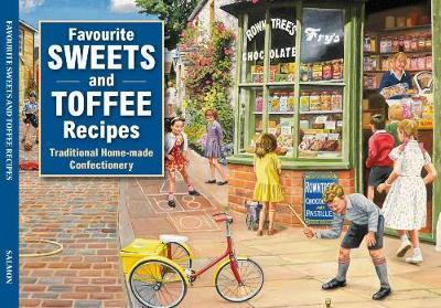 This is the book cover for 'Salmon Favourite Sweets and Toffees Recipes' by Dorrigo