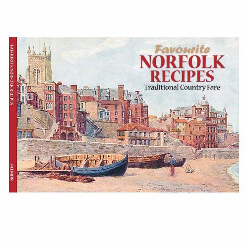 This is the book cover for 'Favourite Norfolk Recipes' by Dorothy Baldock