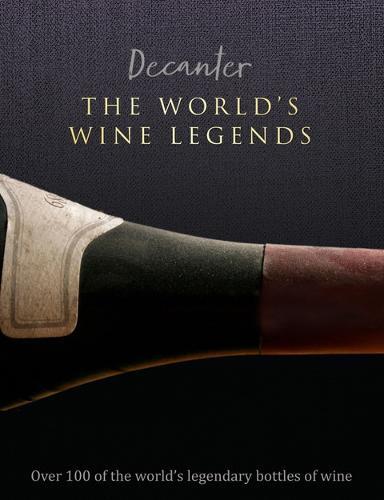 This is the book cover for 'Decanter: The World's Wine Legends' by Stephen Brook