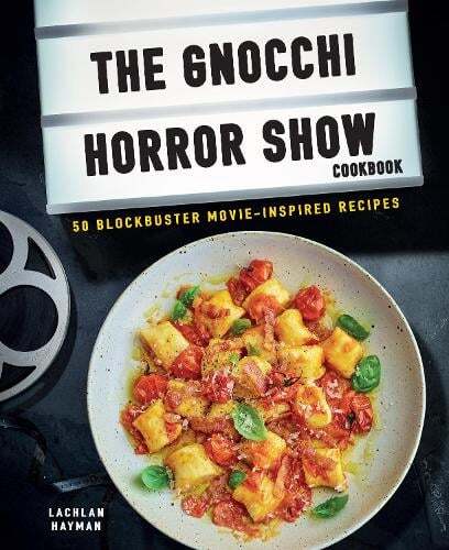 This is the book cover for 'Gnocchi Horror Show Cookbook' by Lachlan Hayman