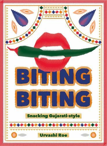 This is the book cover for 'Biting Biting' by Urvashi Roe