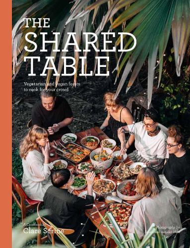 This is the book cover for 'The Shared Table' by Clare Scrine