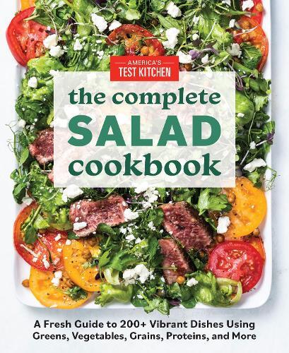 This is the book cover for 'The Complete Book of Salads' by America's Test Kitchen