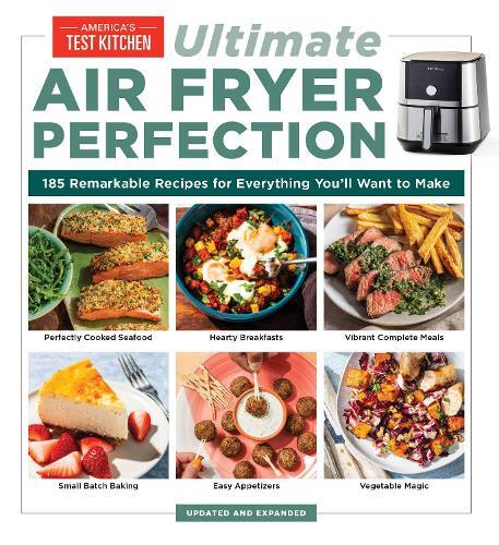 This is the book cover for 'Ultimate Air Fryer Perfection' by America's Test Kitchen