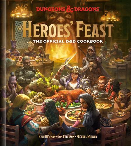 This is the book cover for 'Heroes' Feast (Dungeons and Dragons)' by Kyle Newman