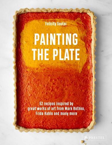 This is the book cover for 'Painting the Plate' by Felicity Souter