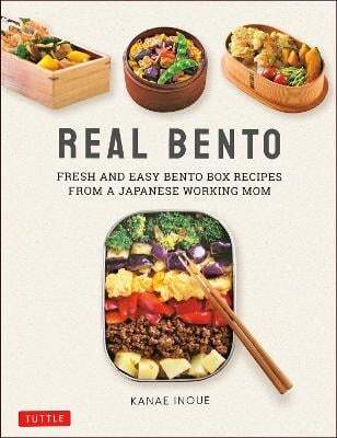 This is the book cover for 'Real Bento' by Kanae Inoue